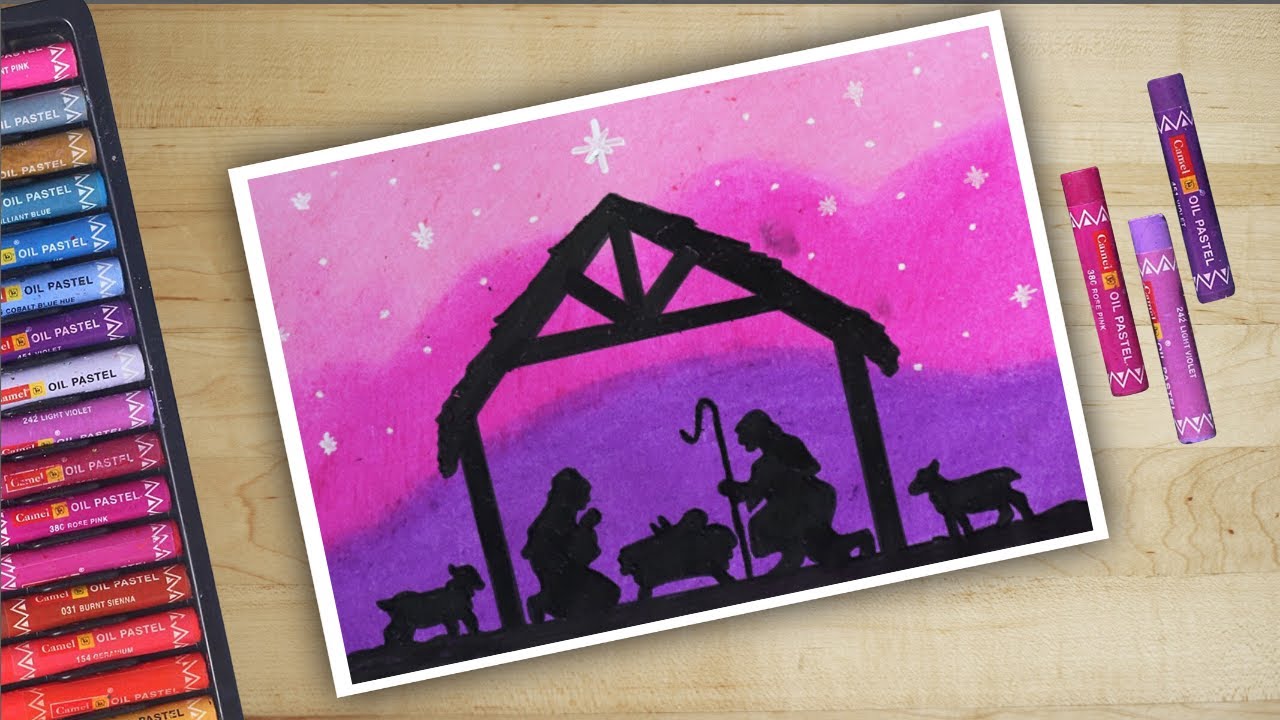 Printable Birth Of Jesus Coloring Page - Mimi Panda
