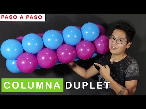 ✅ COLUMNA DE PAREJAS CON GLOBOS 🎈 facil / paso a paso / ahorra globos