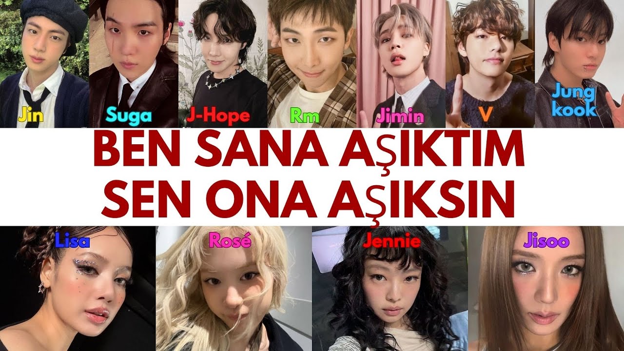 Blackpink & BTS - Sen Ona Aşıksın & Ben Sana Aşıktım AI cover