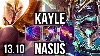 KAYLE vs NASUS (TOP) | Quadra, Dominating | KR Diamond | 13.10