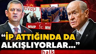 Adaya Ben Gi̇deceği̇m Dedi̇ği̇nde De Özgür Özel, Mhplilerin Bahçeliyi Alkışlamalarını Tiye Aldı