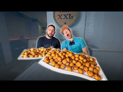 200 Mini Berliner Pancake Challenge vs. BILD Newspaper & Redo XXL 😱🔥