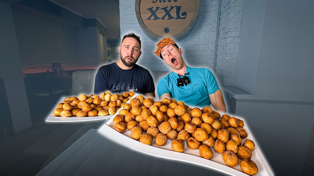 200 Mini-Berliner PFANNKUCHEN Challenge vs. BILD ZEITUNG & Redo XXL 😱🔥