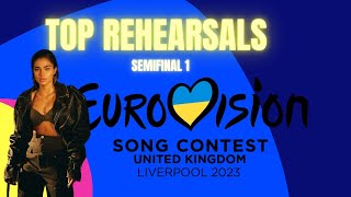 Eurovision 2023: My Top 15 (Semi-Final 1) l SECOND REHEARSALS