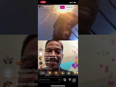 Travis Scott and Kid Cudi live listening to The Scott’s and 1 unreleased song