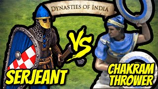 166 Elite Serjeants Vs 200 Elite Chakram Throwers Total Resources Aoe Ii De