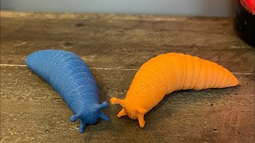Timelapse 3D Printed Articulated Slug