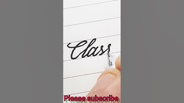 how to write cursive writing #short || class