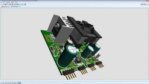 Solidworks Proteus 8 PCB  Layout 3D visualizer (Flyback Converter Type 2)