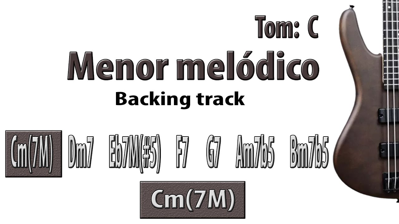 Menor melódica em C backing track 130bpm