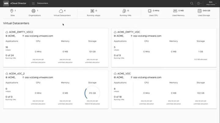Bucket and Object Operations in vCloud Director Object Storage Extension