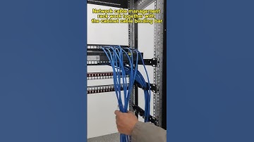 Network cable management rack work together with the cabinet cable binding bar to build a miracle.