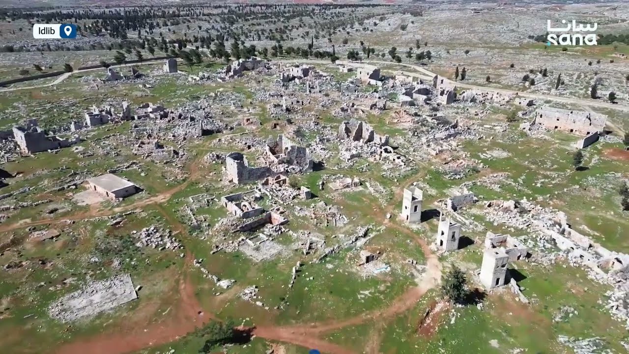 Footage of Shansharah Archaeological Site in southern Idlib damaged by deposed regime #ruins #news