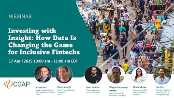 Webinar | Investing with Insight: How Data Is Changing the Game for Inclusive Fintechs