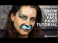 Snow Tiger Face Paint Tutorial | Quick Face Paint Tutorial | 2 Minute Face Paint