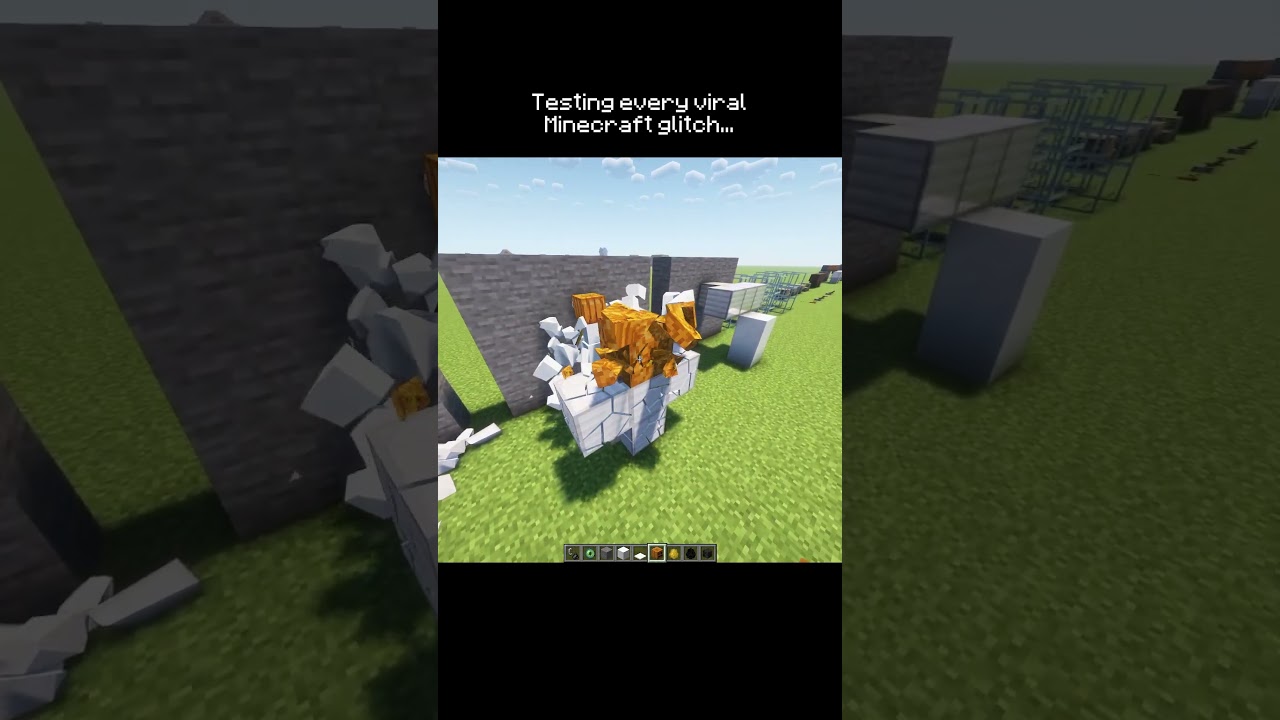 Testing Every Viral Minecraft Glitch #shorts