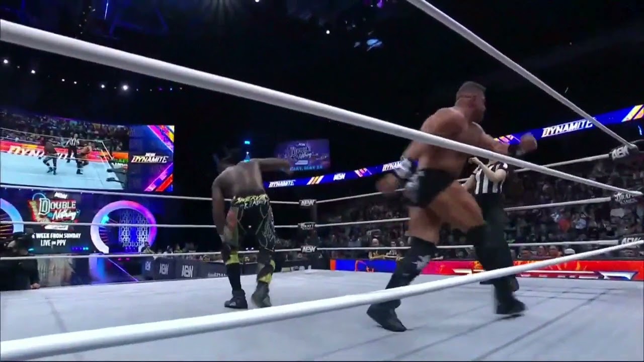 Brian Cage vs. Swerve Intense Slugfest and Arm Breaker.