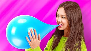 Crazy balloon Challenges and Cool Experiments by SMOL || FUNNY BALLOON IDEAS #shorts