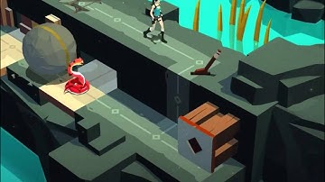 Lara Croft Go | 3-10 - A Narrow Escape walkthrough