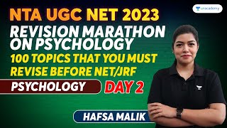 REVISION MARATHON ON PSYCHOLOGY | NET/JRF FEB 2023 | Psychology | NTA NET 2023 | Hafsa Malik