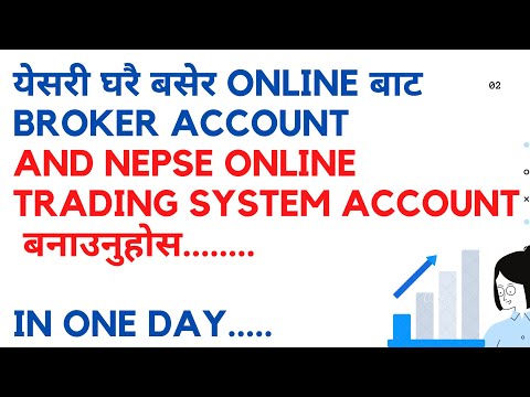 Open broker account and get nepse online trading system online from home in one day /nepse online