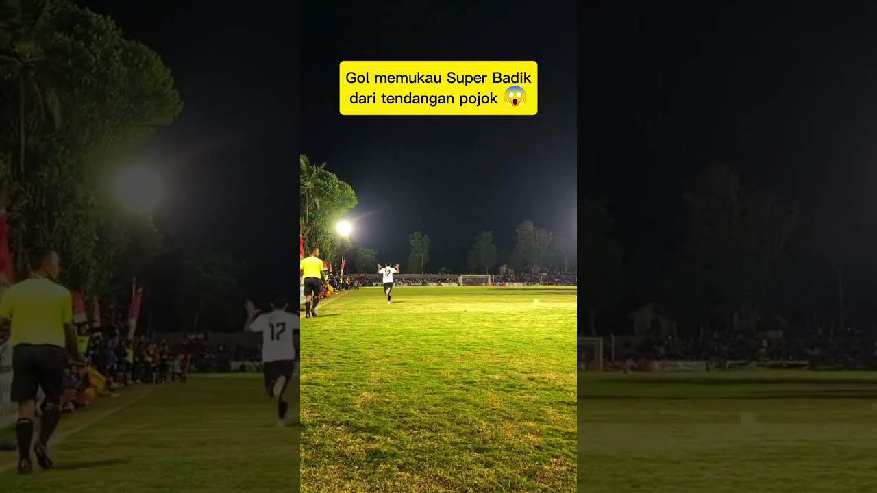 Gol memukau Super Badik dari tendangan pojok 😱 #skills #superbadik #sepakbola #tarkam #shorts