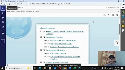 Excel Module 7 Sam Textbook Project