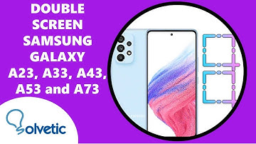 How to Double Screen on Samsung Galaxy A23 A33 A43 S53 and A73 ✔️ SPLIT SCREEN