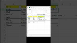 How to Use CONCATENATE in Excel | Merge Text Easily! #Shorts