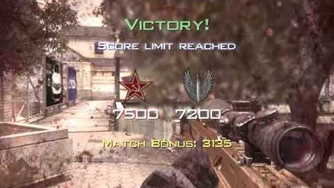 Call of Duty MW3 - Final Killcam Headshot With Barret 50cal