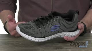 skechers overhaul black running shoes