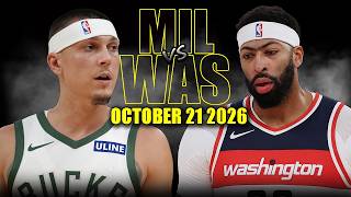 Milwaukee Bucks vs Washington Wizards Full Game Highlights - October 21, 2026 | NBA Season