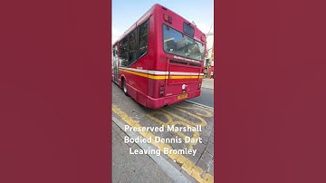 Preserved Marshall Bodied Dennis Dart Leaving Bromley
