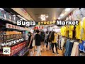 Bugis Street Market Walking Tour [Singapore] in 4K & Binaural Sound