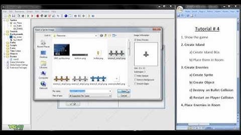 GameMaker Shooter Games Video Tutorial#4 Enemies