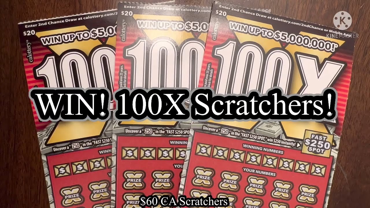 WIN! 100X Scratchers! 60 CA Scratchers YouTube