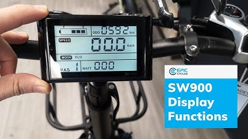 How to use your SW900 Display Functions