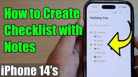 iPhone 14/14 Pro Max: How to Create Checklist with Notes