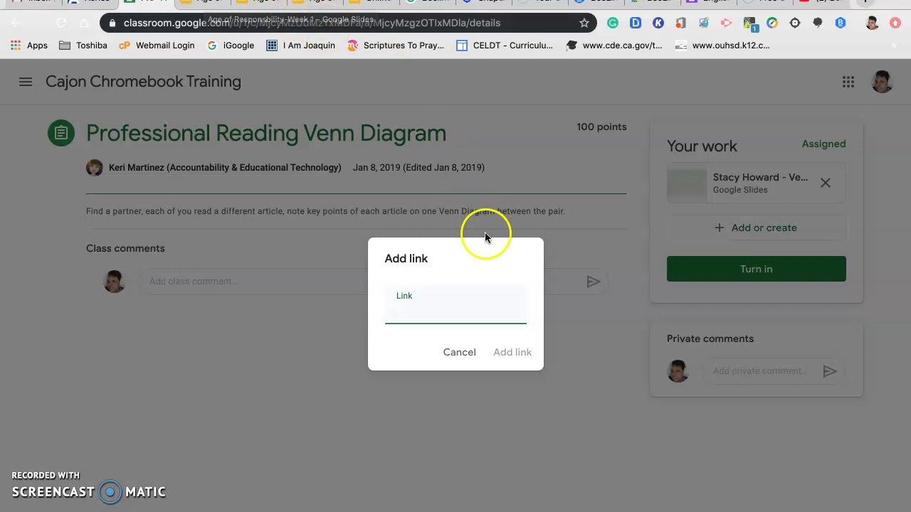 How to Submit Your Work in Google Classroom - YouTube