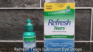In Hand Review Of Refresh Tears Lubricant Eye Drops