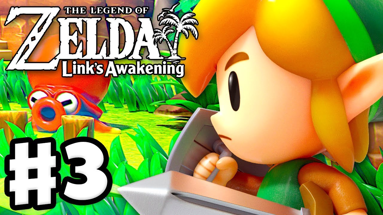 The Legend of Zelda: Link's Awakening - Gameplay Part 3 - Key Cavern!  (Nintendo Switch) 