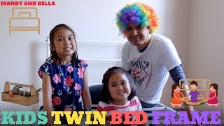 How to assemble Zinus 12 inch metal platform bed frame with headboard and footboard easy with kids