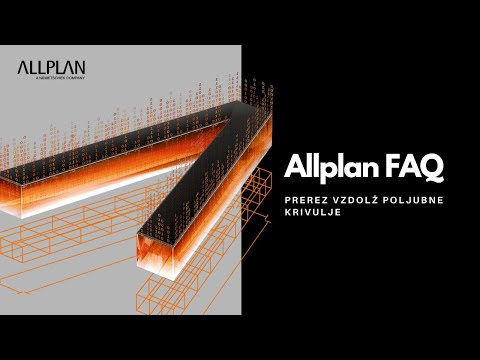 Allplan FAQ 36 Prerez vzdolž poljubne krivulje