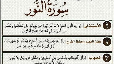 سورة النور - Sura An-Noor - الاية 35