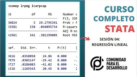 CURSO DE STATA: REGRESIÓN LINEAL (ESTIMACIÓN, VIOLACIÓN DE SUPUESTOS E INTERPRETACIÓN) - SESION 04