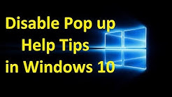 Disable Pop up Help Tips in Windows 10!! - Howtosolveit - Durasi: 1.21. 