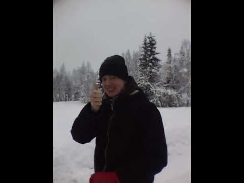 Joe and Jocke ride the "Kick" in Skarvangen, Sweden