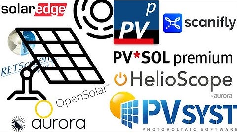 The most popular PV design softwares