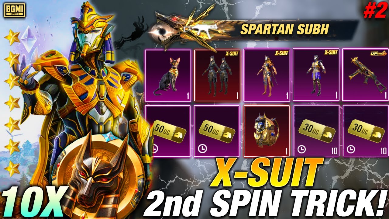 😍10X BONUS X-SUIT SPIN || BGMI ANUKHARA X-SUIT OPENING (PART 2)