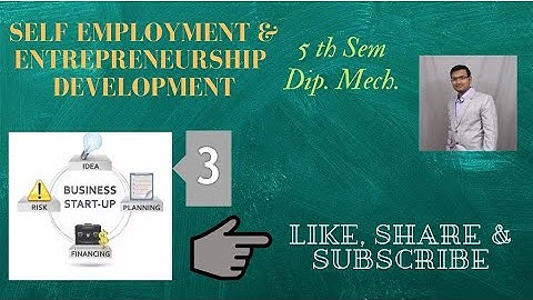 SEED Unit-1 Part-2 Introduction of self employment By P. N. Chhaniyara